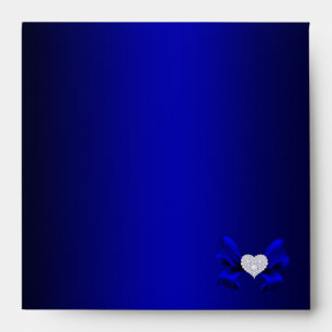 Royal Blue Peacock Envelope