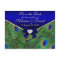 Royal Blue Peacock Save the Date Postcard