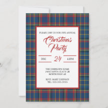 Royal Blue Plaid Design, red, turquoise stripes