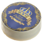 Royal Blue Prince Baby Shower Cookies