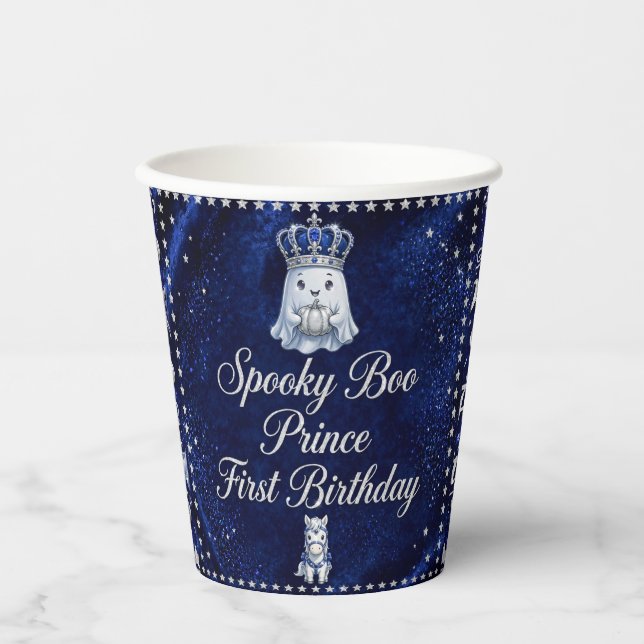 Royal Blue Prince Paper Cups (Front)