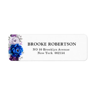 Royal Blue Purple Marine Lilac Blooms Mariage