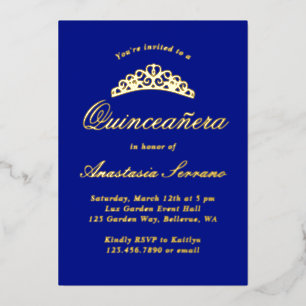 Royal Blue Quinceanera