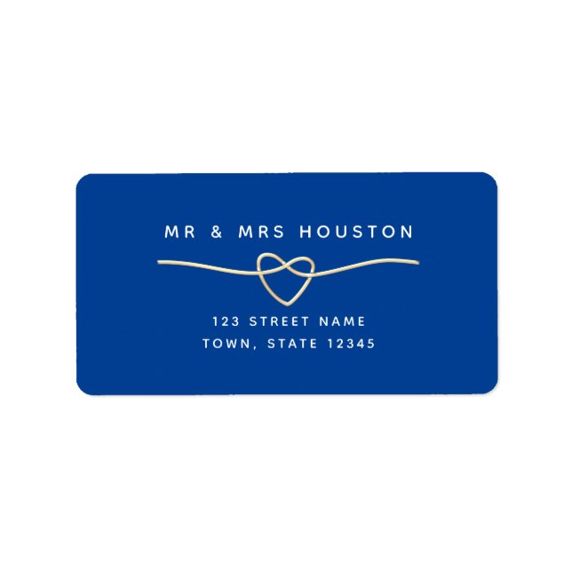 Royal Blue Return Address Label (Front)