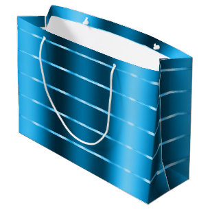 Royal Blue Ribbon Bridal Shower Large Gift Bag