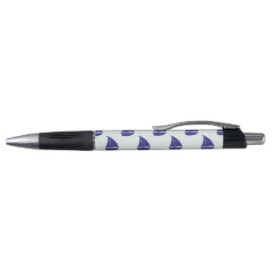 Royal Blue Sailboat Pattern Pen