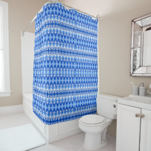 Royal Blue Sapphire and White Geometric