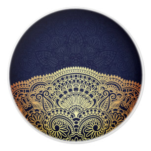 Royal Blue Sapphire Ceramic Knob