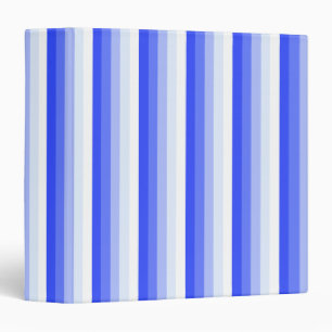 Royal blue shadow stripes binder
