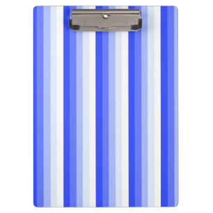 Royal blue shadow stripes clipboard
