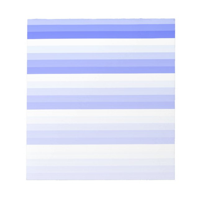 Royal blue shadow stripes notepad (Front)
