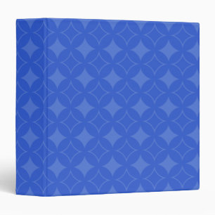 Royal blue shippo pattern binder