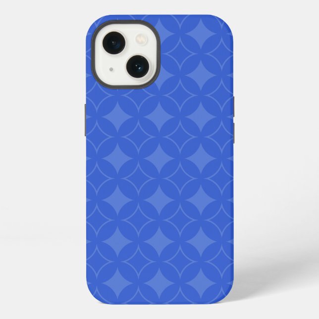 Royal blue shippo pattern Case-Mate iPhone case (Back)