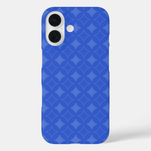 Royal blue shippo pattern  iPhone 16 case