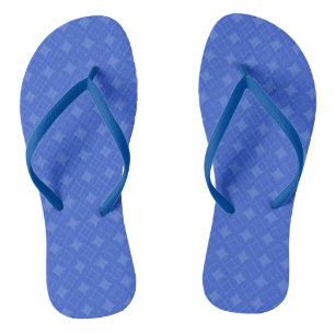 Royal blue shippo pattern flip flops