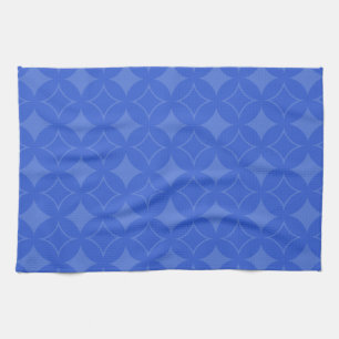 Royal blue shippo pattern kitchen towel