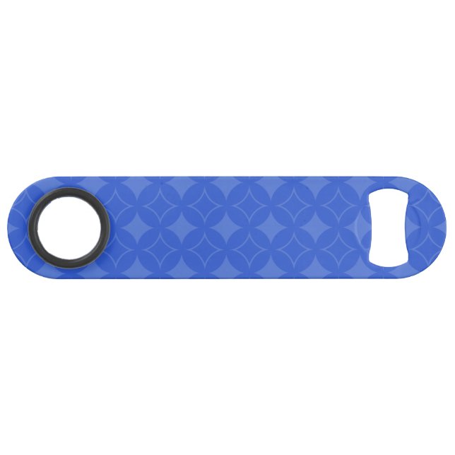 Royal blue shippo pattern speed bottle opener (Front (Horizontal))