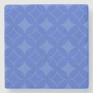 Royal blue shippo pattern stone coaster