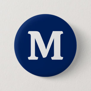 Royal Blue Solid Colour 2 Inch Round Button