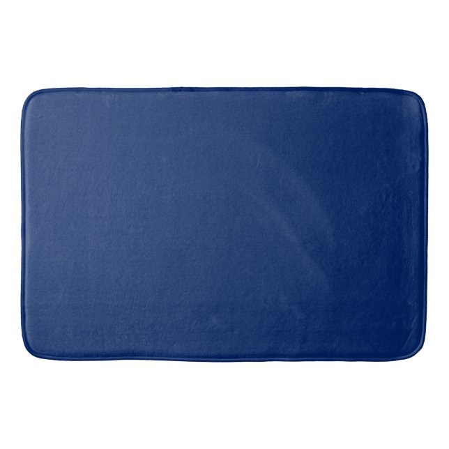 Royal Blue Solid Colour Bath Mat (Front)