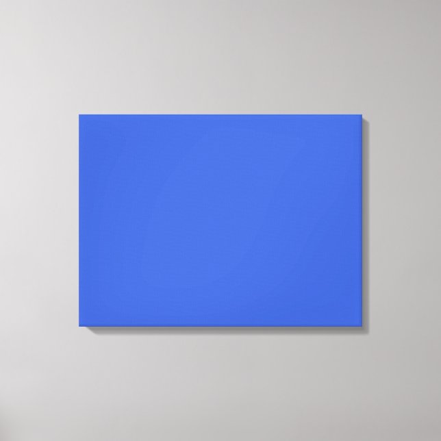 Royal Blue Solid Colour Canvas Print (Front)
