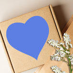Royal Blue Solid Colour | Classic | Elegant Heart Sticker<br><div class="desc">Royal Blue Solid Colour | Classic | Elegant | Trendy | Stylish | Gift</div>