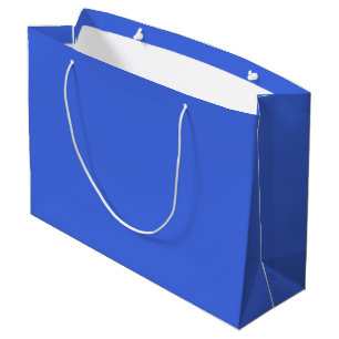 Royal Blue Solid Colour Classic Elegant Large Gift Bag
