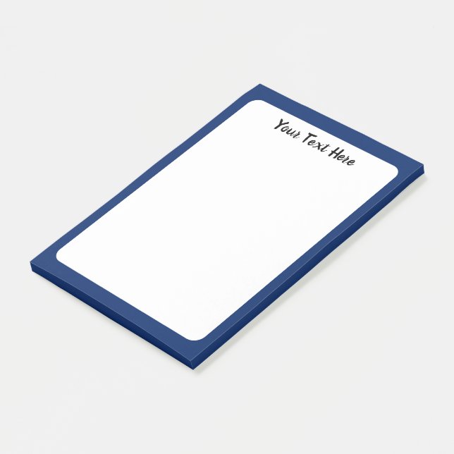 Royal Blue Solid Colour custom Post-it Notes (Angled)