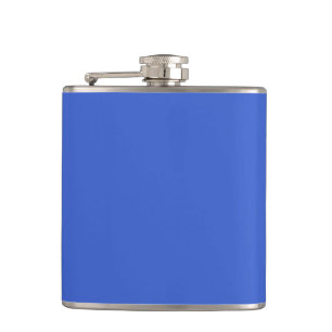 Royal Blue Solid Colour Hip Flask