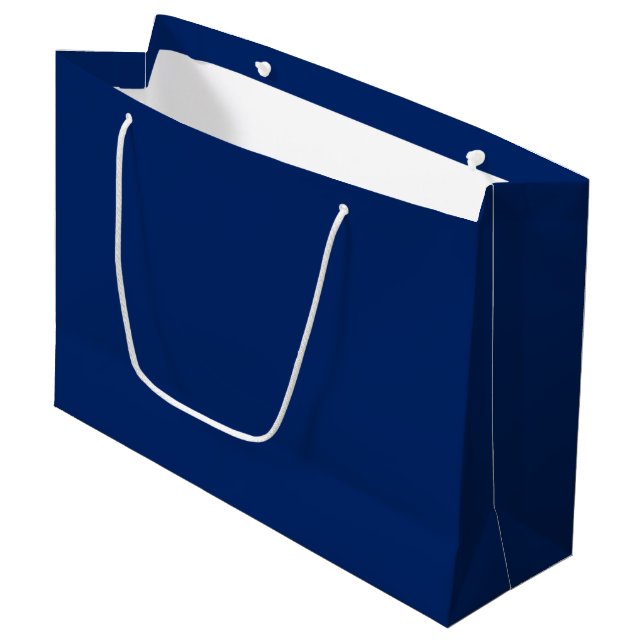 Royal Blue Solid Colour Large Gift Bag (Front Angled)