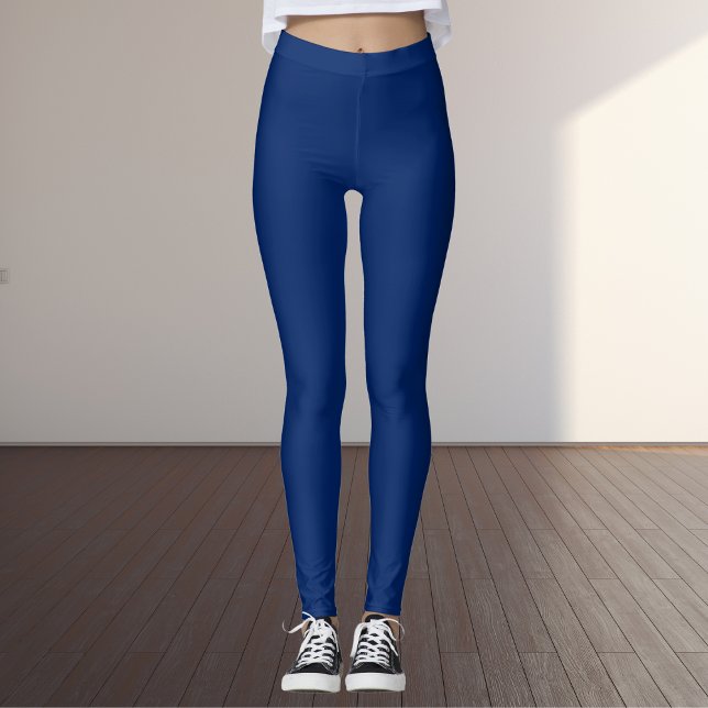 Royal Blue Solid Colour Leggings (Creator Uploaded)