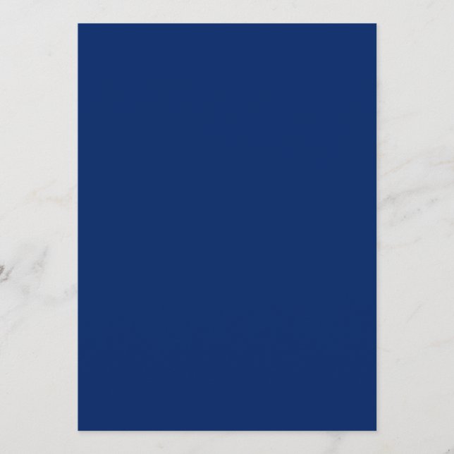 Royal Blue Solid Colour Menu (Front)