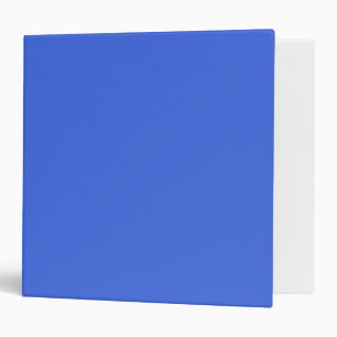 Royal Blue Solid Colour Minimalist Binder