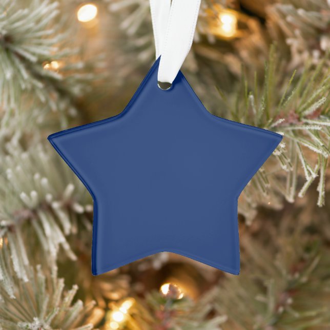 Royal Blue Solid Colour Ornament (Tree)