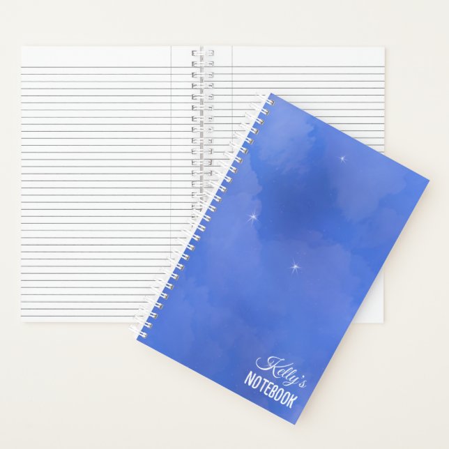 Royal Blue Star Notebook (Inside)
