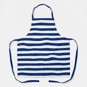 Royal Blue Striped Apron