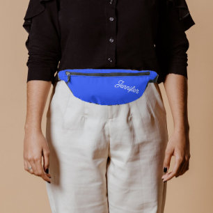 Royal Blue Stylized Bridesmaid Name Fanny Pack