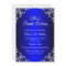 Royal Blue Sweet 16 Silver Pearl Damask