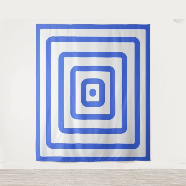 Royal Blue Target Tapestry – Customizable (Front)