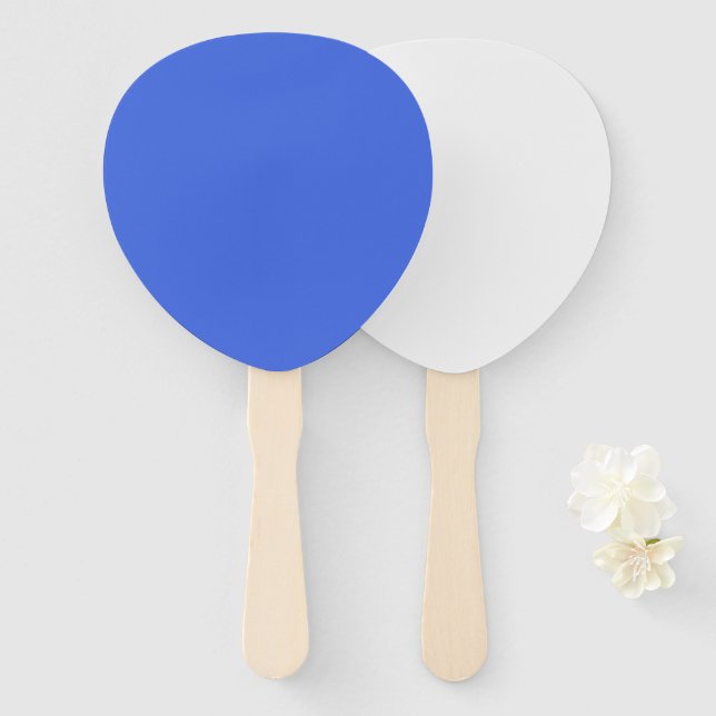 Royal Blue Teardrop Fan – Custom Bulk Set (Front and Back)