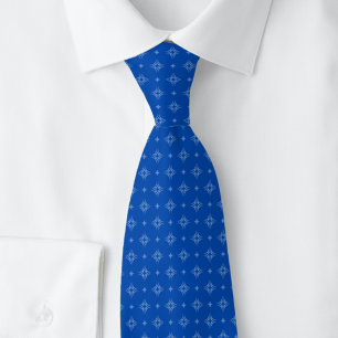 Royal Blue Tribal Motif Tie