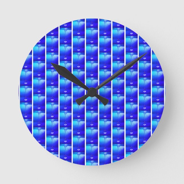 Royal Blue Wall Clock - Timeless Elegance. (Front)