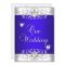 Royal blue Wedding Silver Diamond Hearts