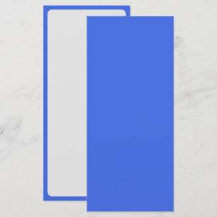Royal Blue & White Menu with Border – Customizable