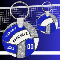 Personalized volleyball sale keychains