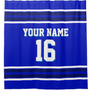 Royal Blue with Navy White Stripes Sports Jersey