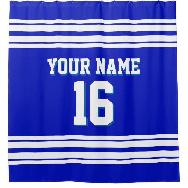 Royal Blue with White Stripes Sports Jersey (Front)