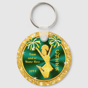 Royal Blue, Yellow Gold Cheap, Cheerleading Favour Keychain