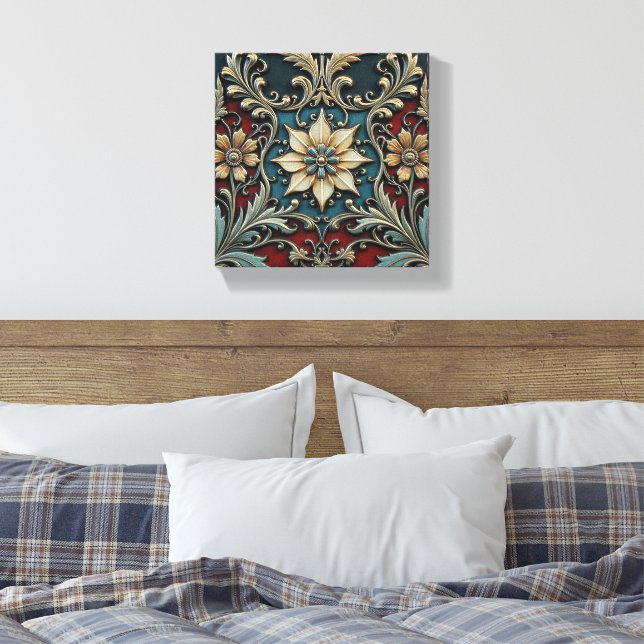 Royal Botanica Canvas Print (Insitu(Bedroom))