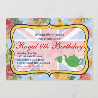 Royal British Birthday Party Invitation